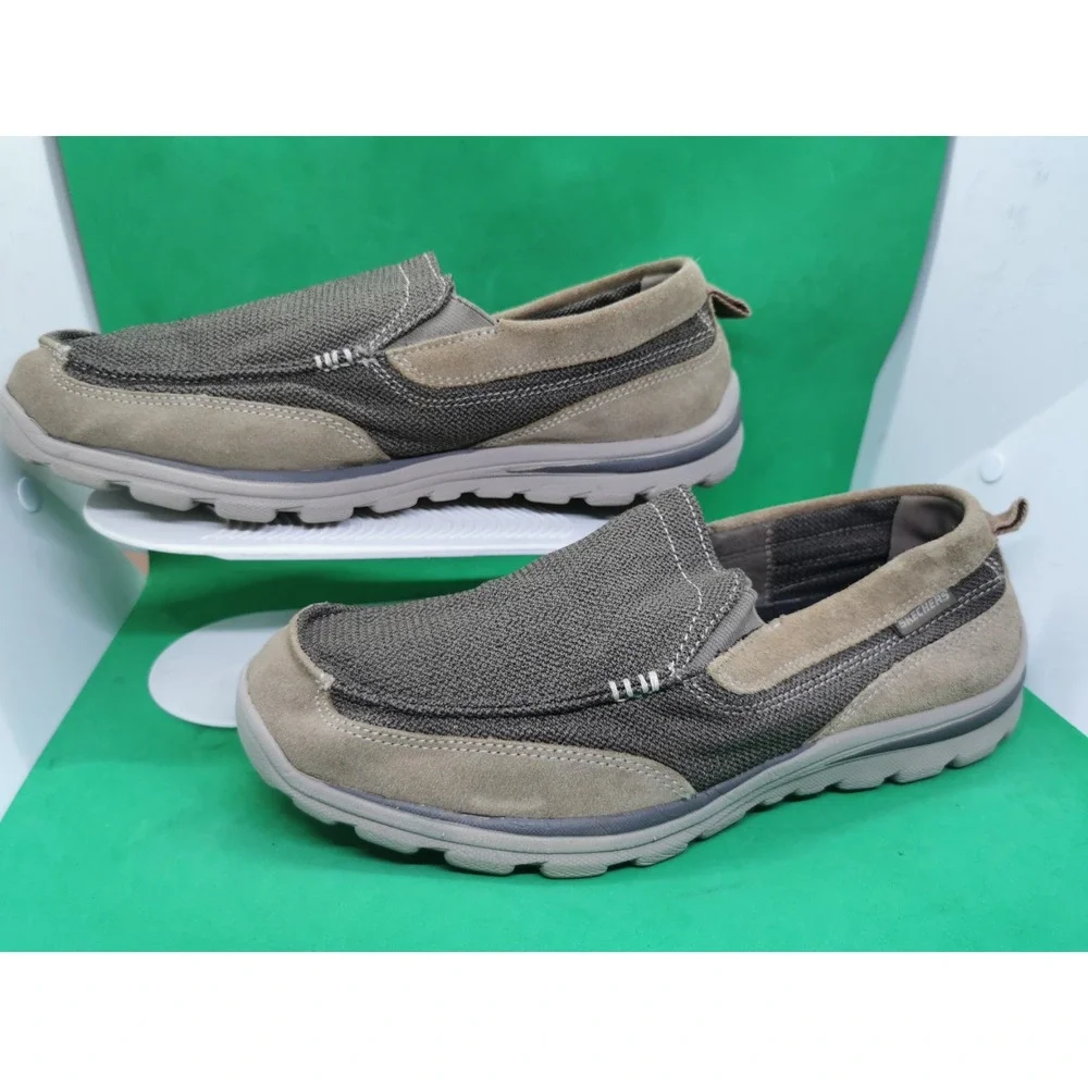 Skechers Men's Superior Milford Slip-on Boat Shoes Size 11 WW Extra Wide Fit